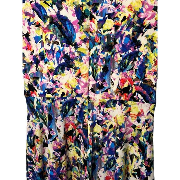 London Time Floral Dress Womens Size 10P Elastic Waist Short Sleeve Back Zip NWT - Picture 9 of 12